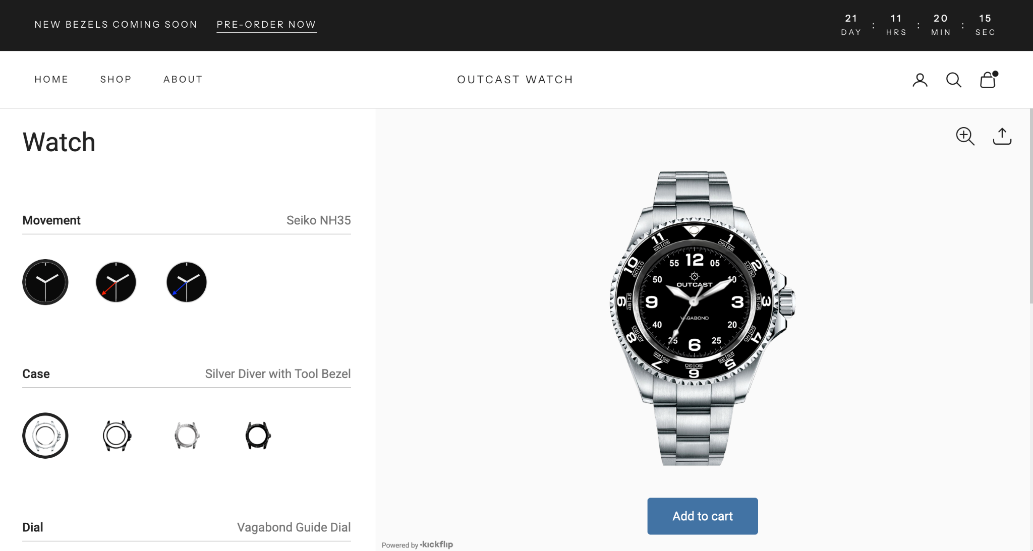 Launching the Online Tool Watch Builder...