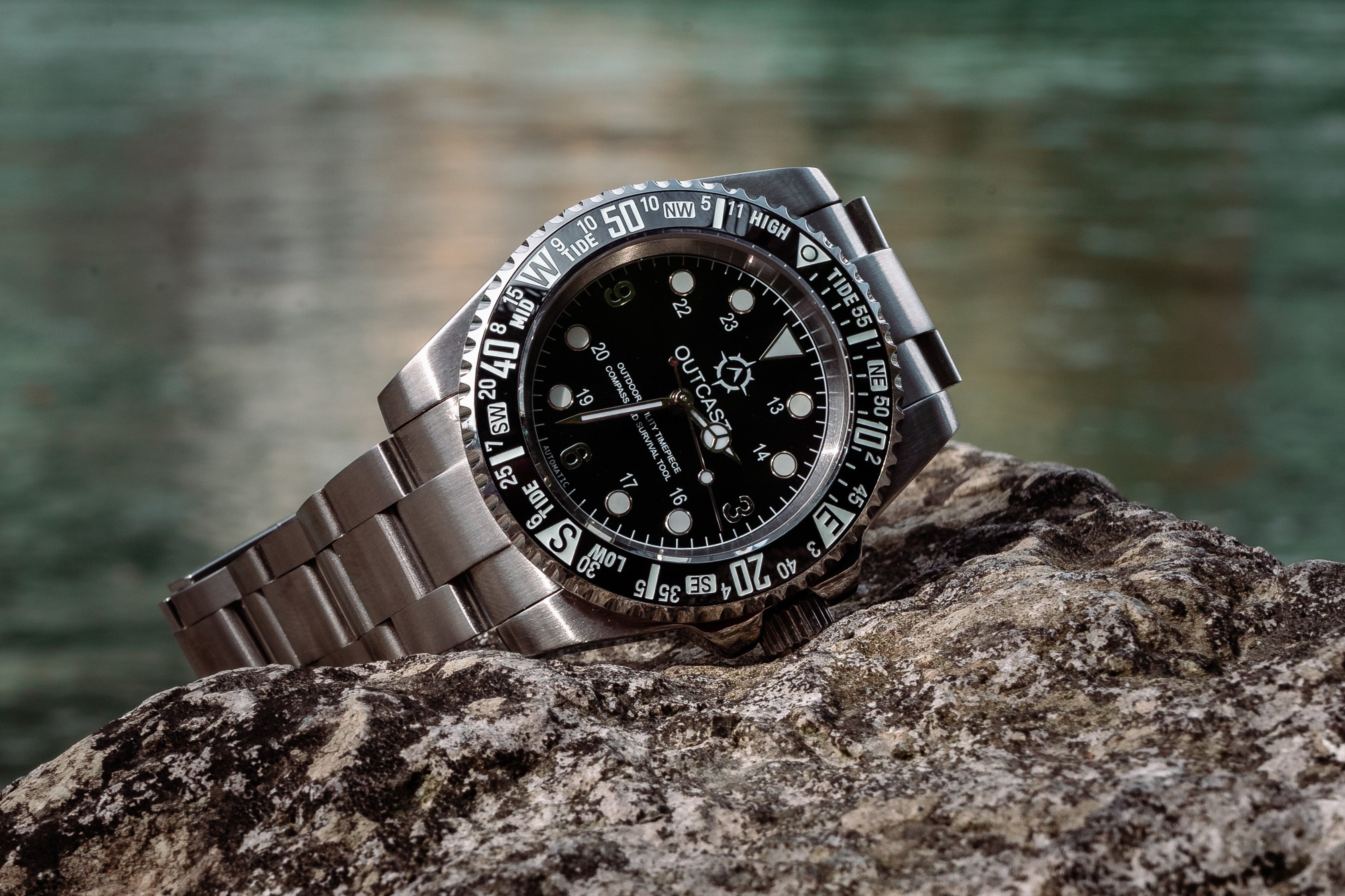 Adventure Watch with Multi-Function Bezel