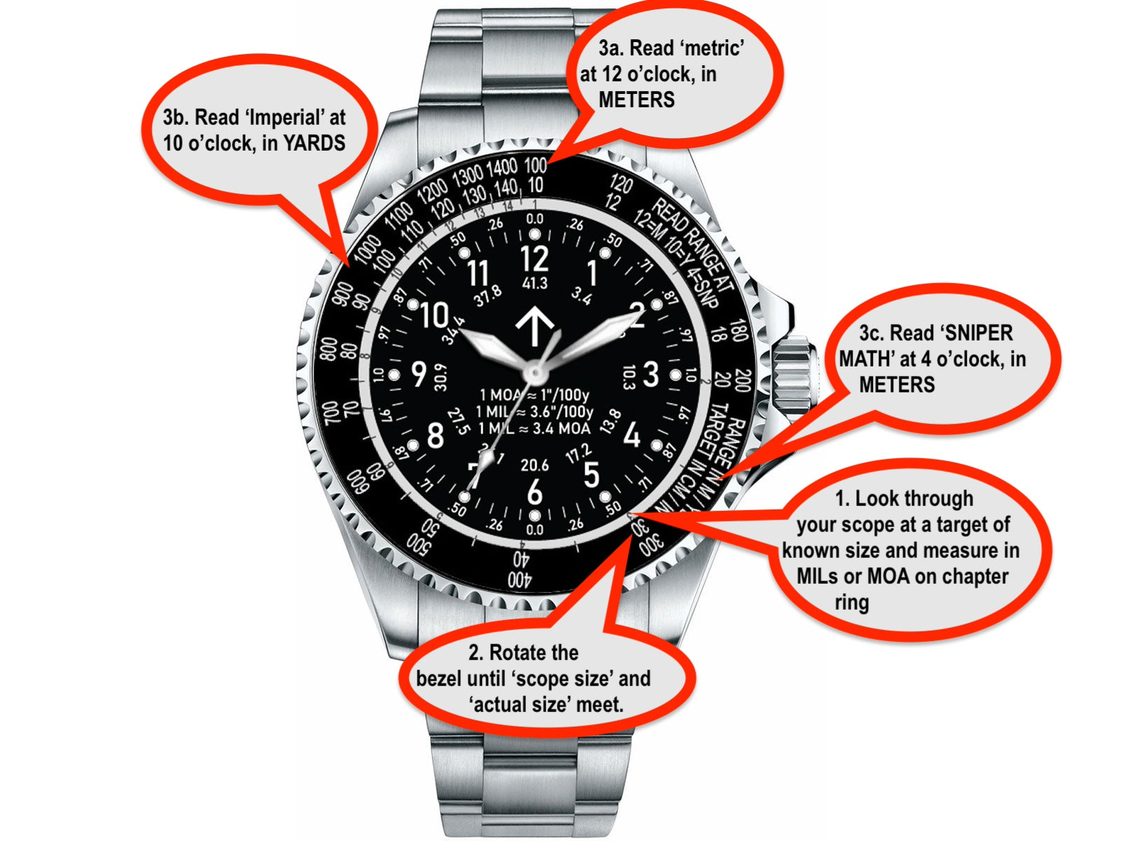 Gen 2 Shooting Watch w/ Rangefinder